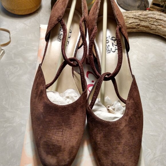 3 Pairs of 9.2.5. So Soft Low Heeled Pumps Brushed Faux Suede Size 7 - Picture 4 of 9